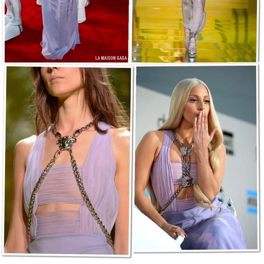 VERSACE Lavender Leather Platform Heels – Size 38.5 (EU) - Picture 8 of 8